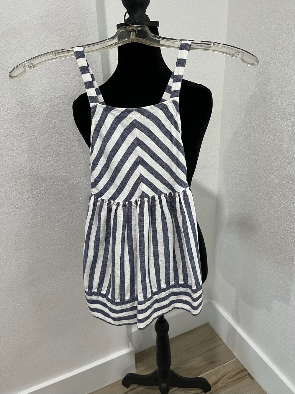Carter's Navy and White Striped Sundress